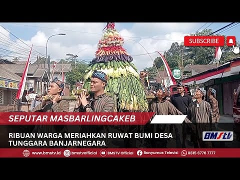 Meriahkan Tradisi Tiga Tahunan, Warga Tunggara Arak 12 Gunungan Hasil Bumi