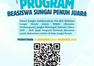 Beasiswa Sungai Penuh Juara 2026 Resmi Dibuka, Buka Peluang untuk Mahasiswa Kurang Mampu
