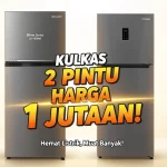 5 Pilihan Kulkas Hemat Listrik Dua Pintu Mulai Rp1 Jutaan, Ringkas dan Efisien