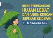 BMKG Peringatkan Hujan Lebat dan Angin Kencang di Sejumlah Wilayah pada 21–22 Mei 2026