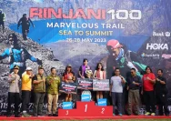 Dian Upa Salurante Menjadi Finisher Rinjani 100K dan Mendapatkan Penghargaan dari Bupati Torut