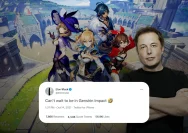 Elon Musk Diajak Bergabung dalam Genshin Impact, Fans Twitter Meriah