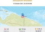 Gempa Terkini Guncang Jayapura dan Gayolues, Warga Diminta Waspada