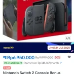 Harga Nintendo Switch 2 Turun, Saham Nintendo Anjlok: Investor Tuntut Kenaikan Harga