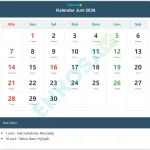Juni 2026: Tanggal Merah dan Peluang Long Weekend yang Dinanti