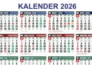 Kalender 2026: Libur Nasional 1 Juni dan Tanggal Merah Lainnya yang Perlu Diketahui