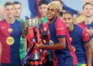 Lamine Yamal, Bintang Barcelona, Kibarkan Bendera Palestina di Parade Juara La Liga
