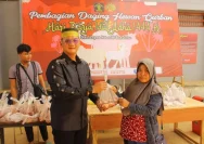 PAC Gerindra Ngaliyan Gelar Kurban 14 Kambing, Daging Dibagikan ke Warga dan Musala