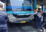 Petugas Dishub Kota Semarang Tindak Tegas Bus AKAP yang Melanggar Rambu Lalu Lintas