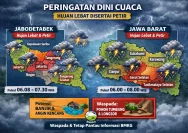 Prakiraan Cuaca Kalsel Hari Ini: Hujan Lebat dengan Petir dan Angin Kencang Menghantam Banjarbaru dan Banjar di Sore Hari