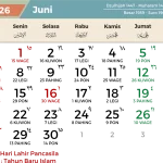 Daftar Hari Libur Nasional Juni 2026: Cek Tanggal Merah dan Potensi Long Weekend