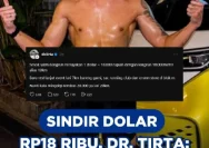 Dr. Tirta Menyindir Dolar Rp18 Ribu dengan Lari 18 Km