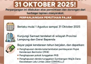 Pemprov Lampung Gelar Pemutihan Pajak Kendaraan dengan Diskon Hingga 25 Persen