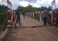 Polsek Jaro Tampak Proaktif dalam Renovasi Jembatan Merah Putih di Garagata Tabalong