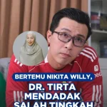 Tirta Mendadak Salah Tingkah Saat Bertemu Nikita Willy di Siniar Raditya Dika