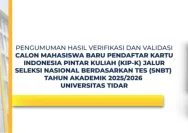 Verifikasi dan Validasi Calon Penerima KIP Kuliah Jalur SNBT 2026 USK Dimulai