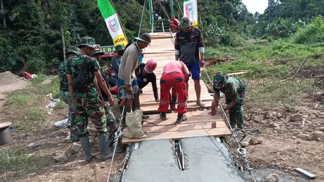 Jembatan Garuda Rampung, Warga Mendelem Gelar Syukuran Sederhana Memperkuat Persatuan