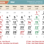 Kalender Libur Mei 2026: Semua Hari Nasional, Cuti Bersama, dan 3 Long Weekend yang Wajib Diketahui