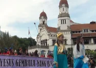 Karnaval Paskah Semarang: GBT Kristus Penebus dan STT Kristus Alfa Omega Bentangkan Bendera Ratusan Meter
