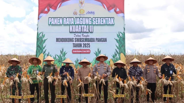 Polres Tanah Bumbu Dorong Swasembada Jagung Tetap Berjalan di Kusan Hulu
