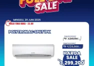 Transmart Full Day Sale April 2026: Promo AC Split Polytron 1 PK Diskon Hingga Jutaan Rupiah