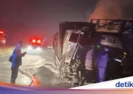 Truk Shopee Terbakar di Tol Solo‑Semarang, Muatan 7 Ton Hangus Tanpa Korban Jiwa