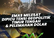 Emas Menguat Tipis di Tengah Geopolitik dan Dolar AS yang Melemah