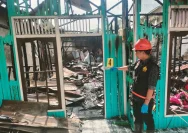 Kebakaran Melanda Rumah Bedakan Empat Pintu di Sulingan, Tabalong