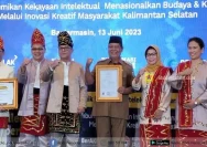 Pemprov Kalsel Terima Sertifikat Kekayaan Intelektual untuk Lima Budaya Tradisional