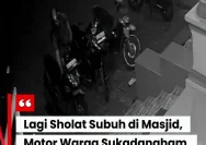 Pencurian Motor Saat Sholat Subuh di Masjid Mangunrekso Menggegerkan Warga