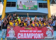 PJM Polres Juara Turnamen Sepak Bola Kapolres HST Cup U-40 2026