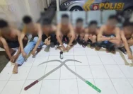 Polres Semarang Gagalkan Tawuran Remaja, Sita Celurit Panjang 1,5 Meter