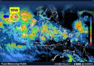 Siklon 99W Picu Hujan Lebat di Indonesia, Waspadai Cuaca Ekstrem!