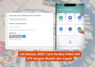 Cek Bansos Online dengan Mudah menggunakan NIK KTP di Perlinsos Juni 2026