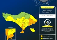 Cuaca Bali Sabtu 6 Juni 2026: Badung dan Klungkung Waspada Angin Kencang