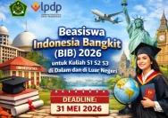Pendaftaran Beasiswa Indonesia Bangkit 2026 Diperpanjang hingga 5 Juni