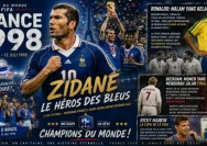 Sejarah Piala Dunia 1998: Misteri Ronaldo, Magis Zidane, dan Kartu Merah Beckham